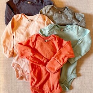 Simple Joys by Carter's Baby Girl 5-Pack Long-Sleeve Bodysuit (Newborn)